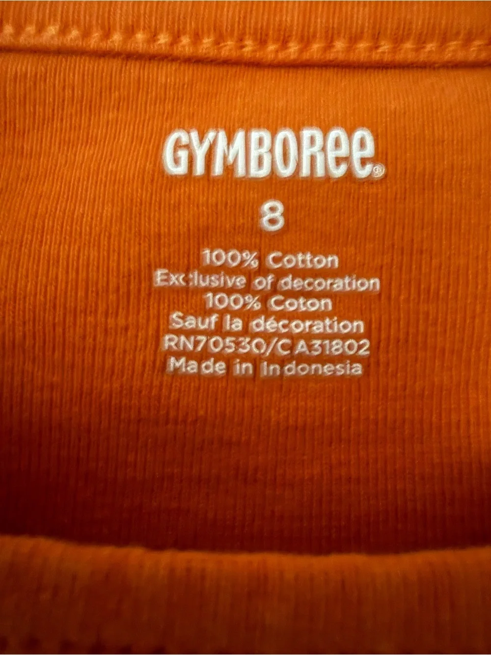 Vintage Gymboree Orange holiday Christmas shirt 8